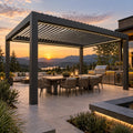 Cedar Luxe Aspen Motorized Louvered Pergola