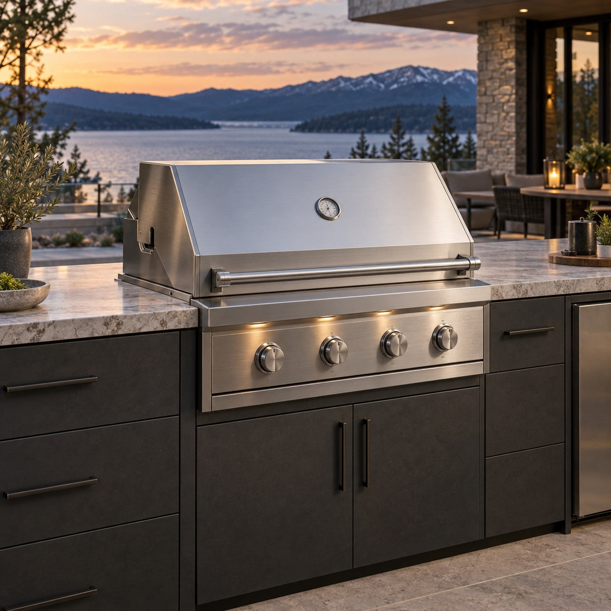 Cedar Luxe Tahoe 36-Inch Built-In Gas Grill