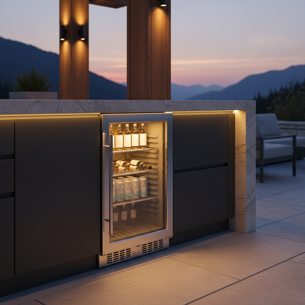 Vail outdoor beverage refrigerator